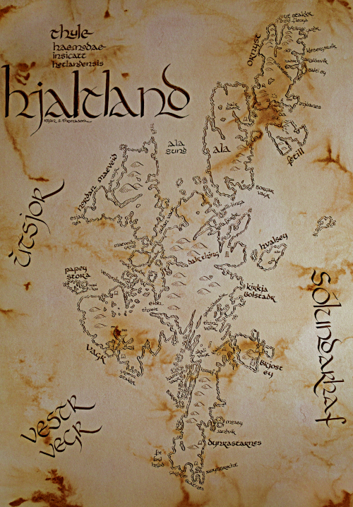 Norse Shetland map
