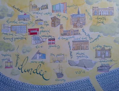 Illustrated Dundee map